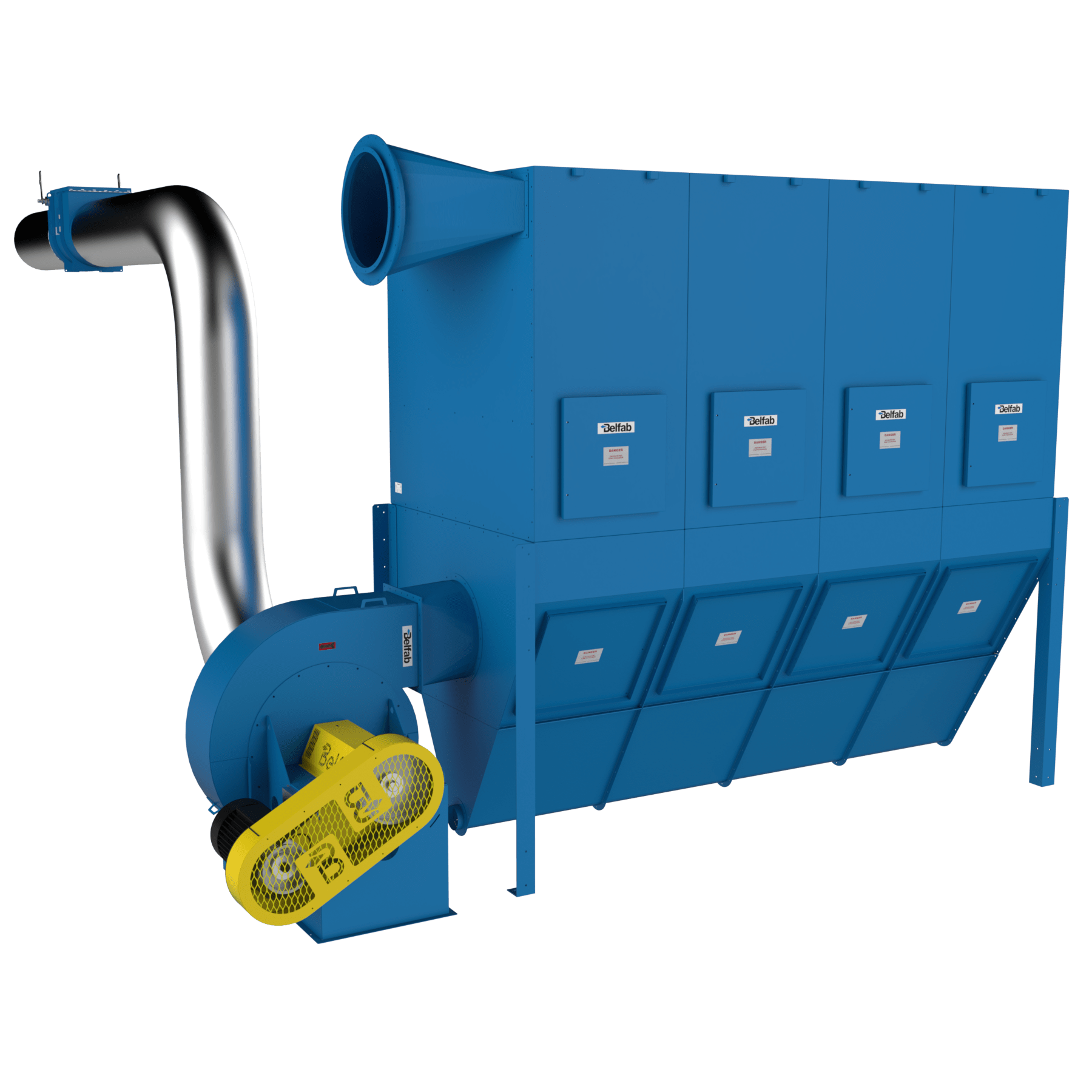 The Belfab SBM dust collector, part of our dust collection systems.